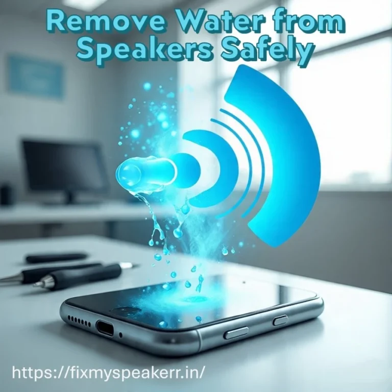 Remove Water from Speaker Safely