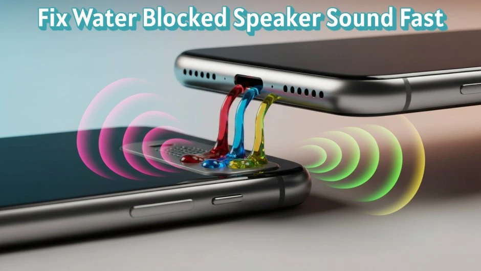 water coming out of phone speaker