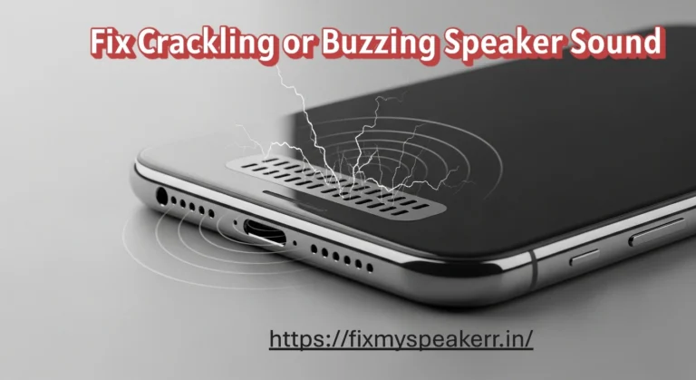 Phone speaker producing crackling or buzzing sound during audio playback